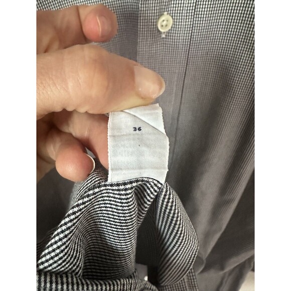 Ralph Lauren Blake 100% Two-Ply Cotton Gray Long Sleeve Button Down Shirt Large - Picture 5 of 6